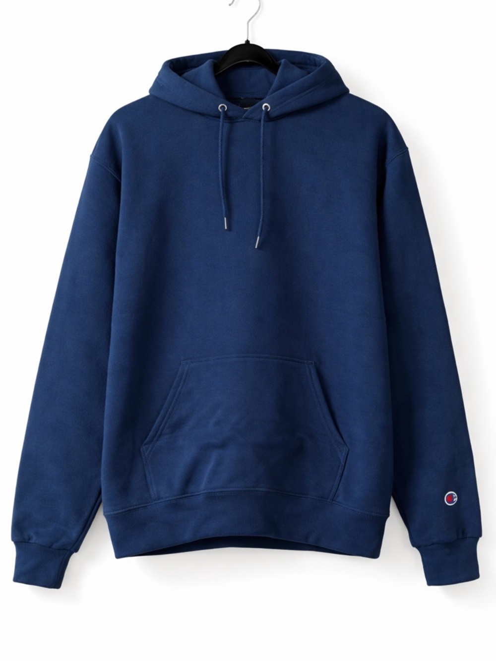 Champion Navy Hoodie Men’s Large Pullover Sweatshirt Classic Logo - Picture 2 of 9